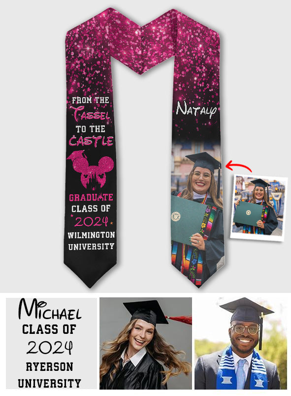 From The Tassel To The Castle - Personalized Graduation Graduation Stole