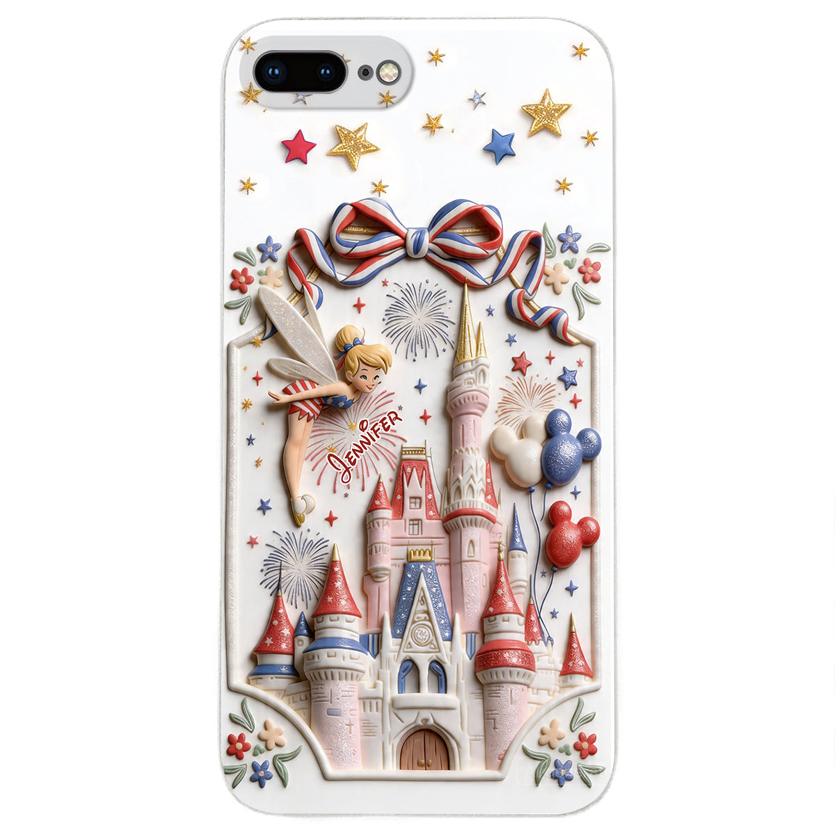 USA 250th Anniversary - Personalized Dream Trip 3D Embossed Leather Phone Case