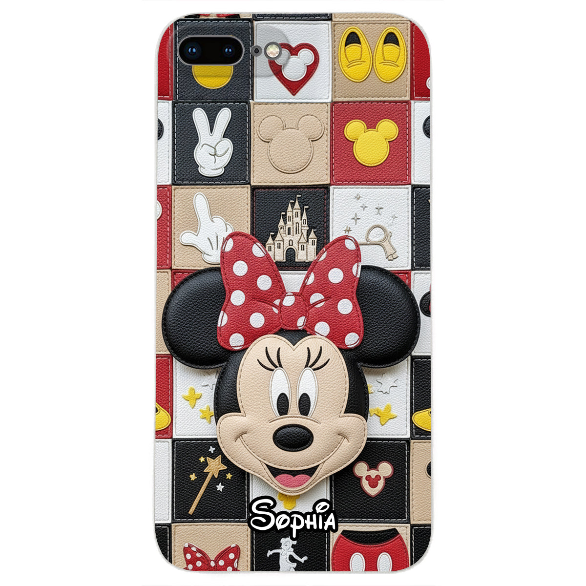 Magical Friends - Personalized Mouse Leather Phone Case