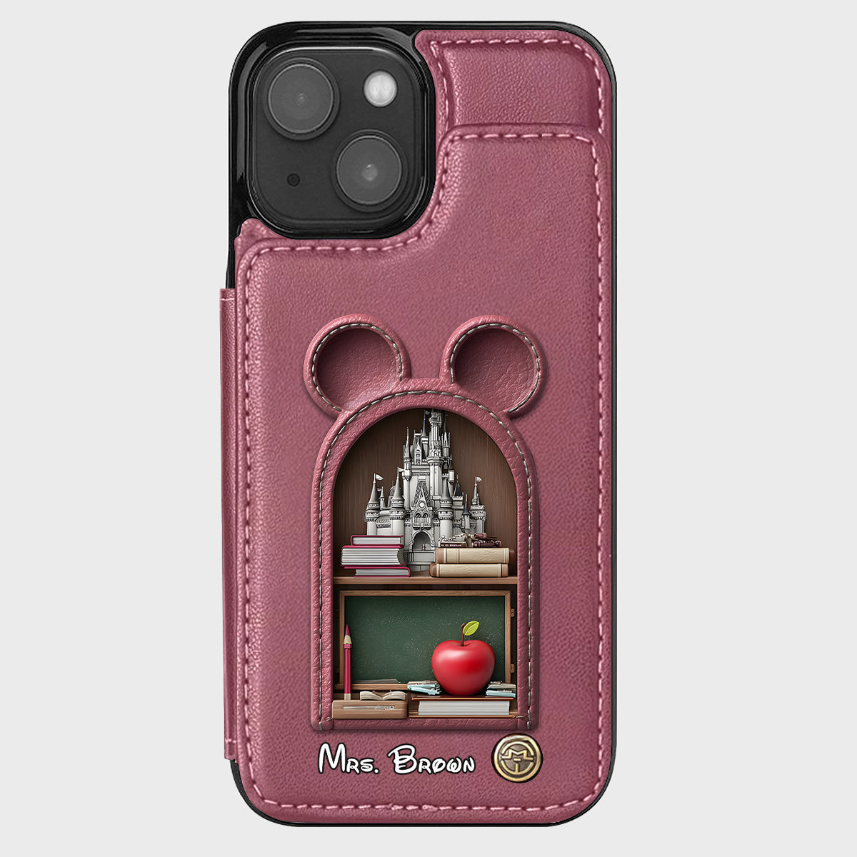 Mouse Ears Teacher - Personalized Teacher Wallet Phone Case