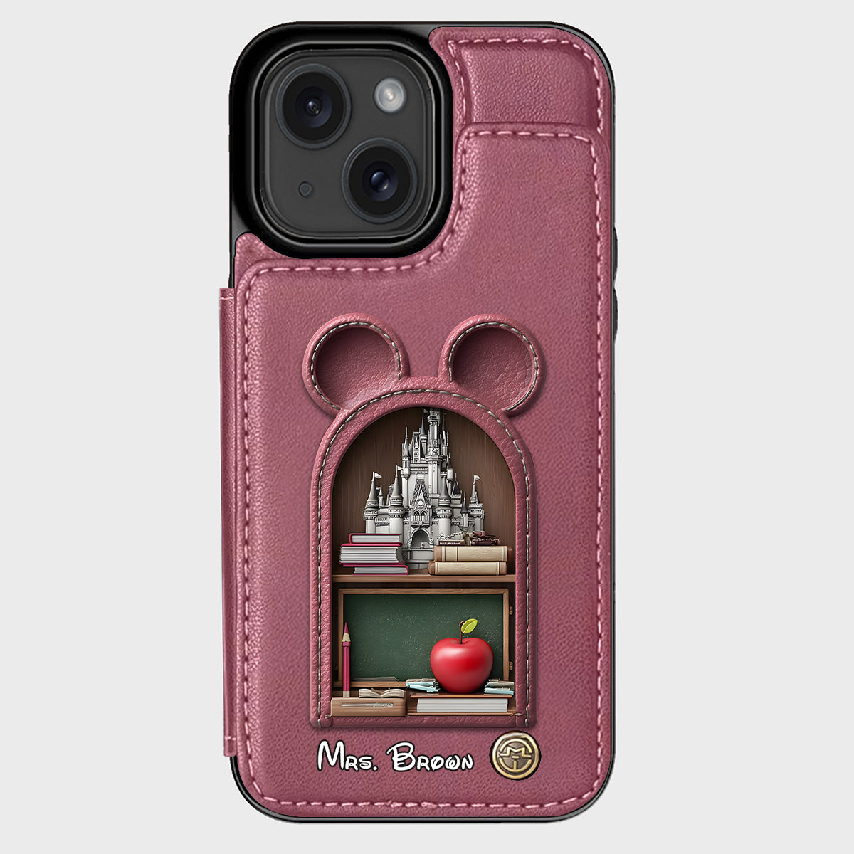 Mouse Ears Teacher - Personalized Teacher Wallet Phone Case