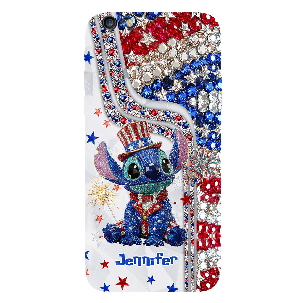 Red And White - Personalized Ohana Full Print Phone Case