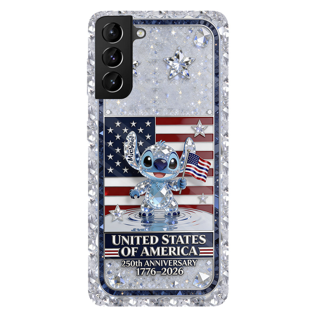 USA 250th Anniversary Cute Cartoon - Personalized Ohana Full Print Phone Case