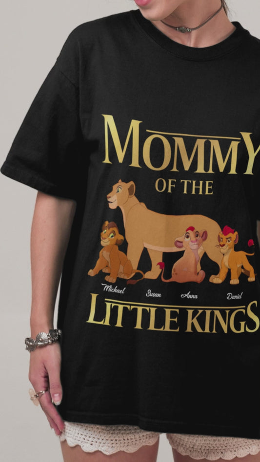 Mommy Of The Little Kings - Personalized Mother T-shirt And Hoodie