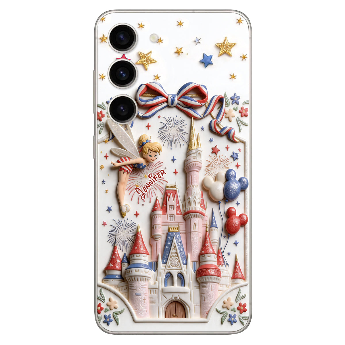 USA 250th Anniversary - Personalized Dream Trip 3D Embossed Leather Phone Case