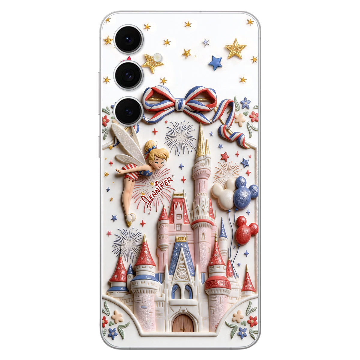 USA 250th Anniversary - Personalized Dream Trip 3D Embossed Leather Phone Case