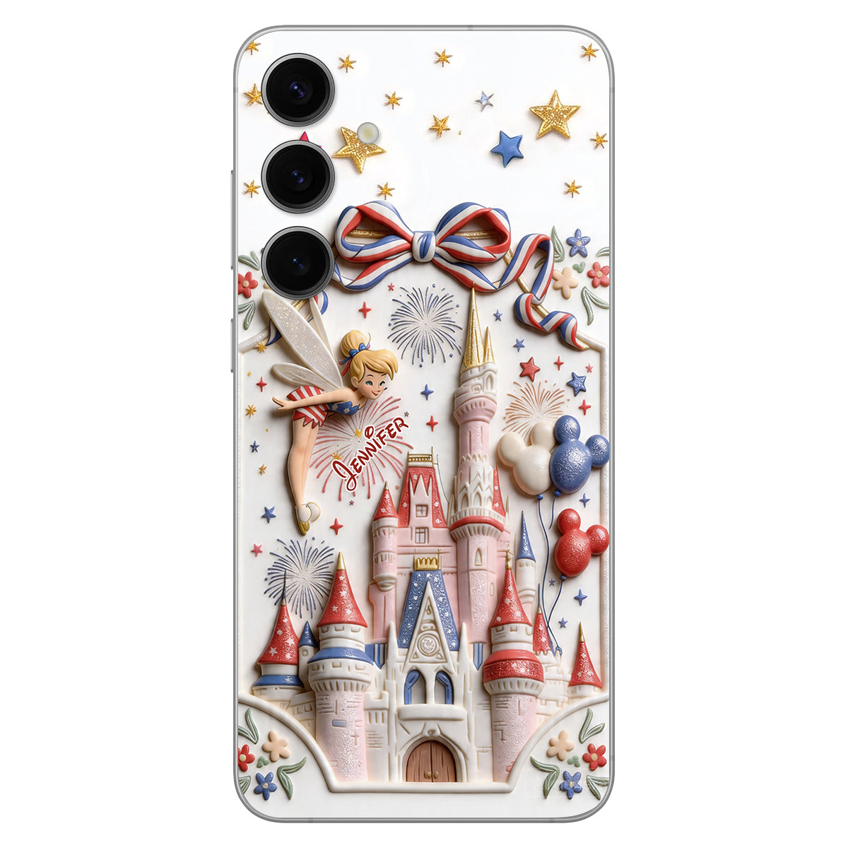 USA 250th Anniversary - Personalized Dream Trip 3D Embossed Leather Phone Case