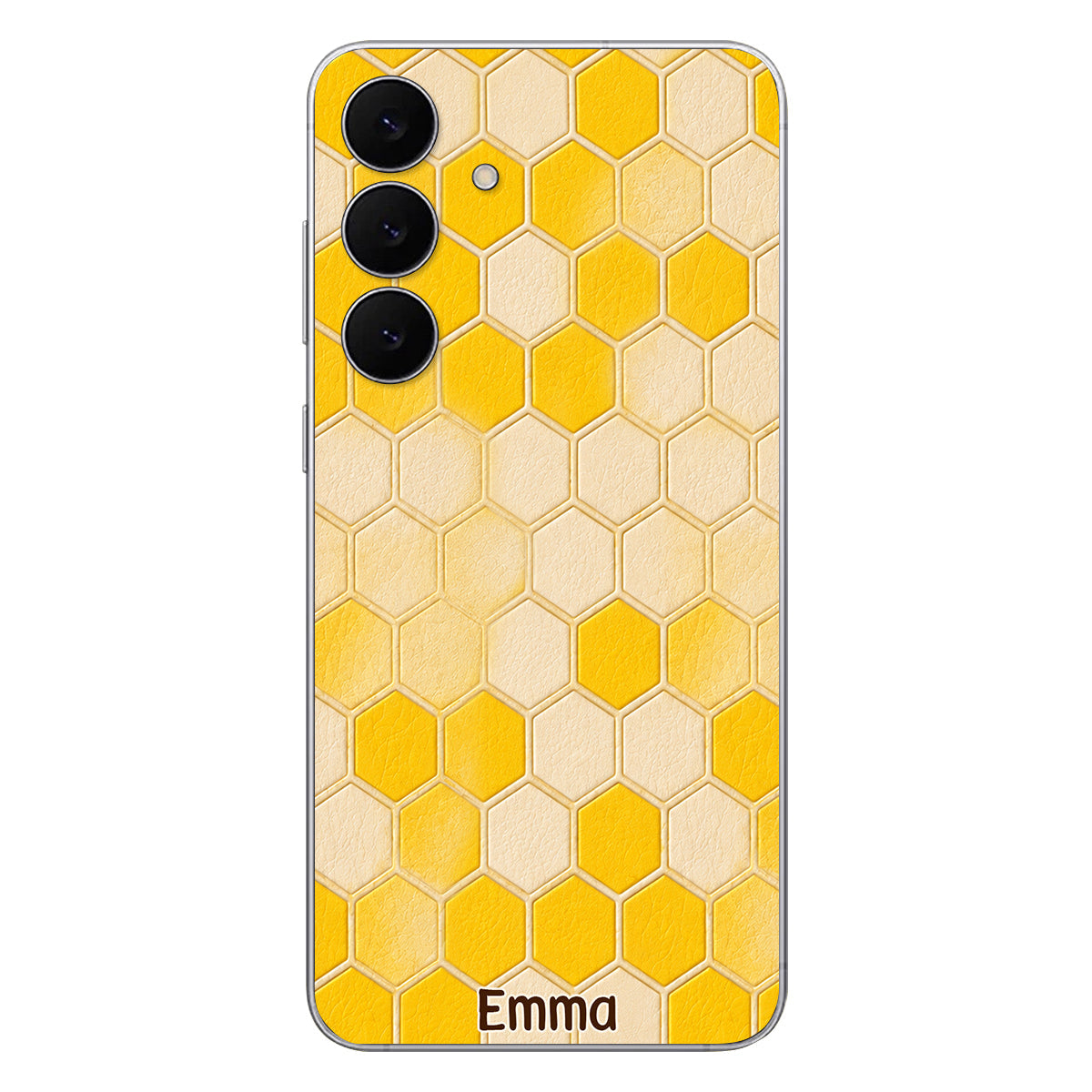 Winnie Friends Leather Case & Dangling Charm - Personalized Yellow Bear 3D Embossed Leather Phone Case