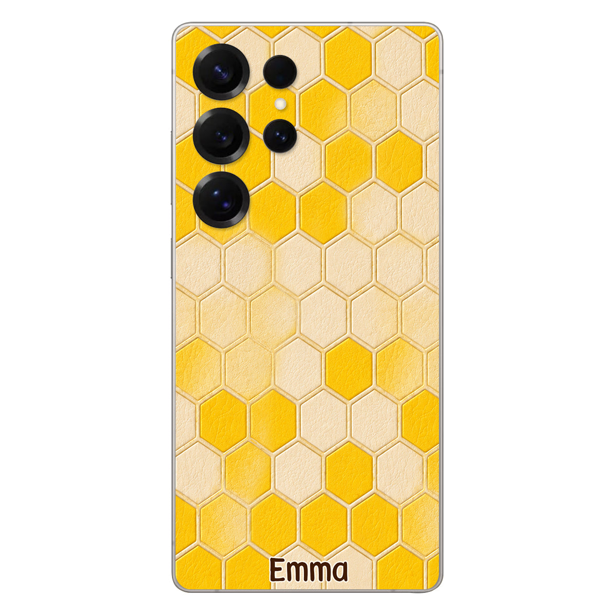Winnie Friends Leather Case & Dangling Charm - Personalized Yellow Bear 3D Embossed Leather Phone Case