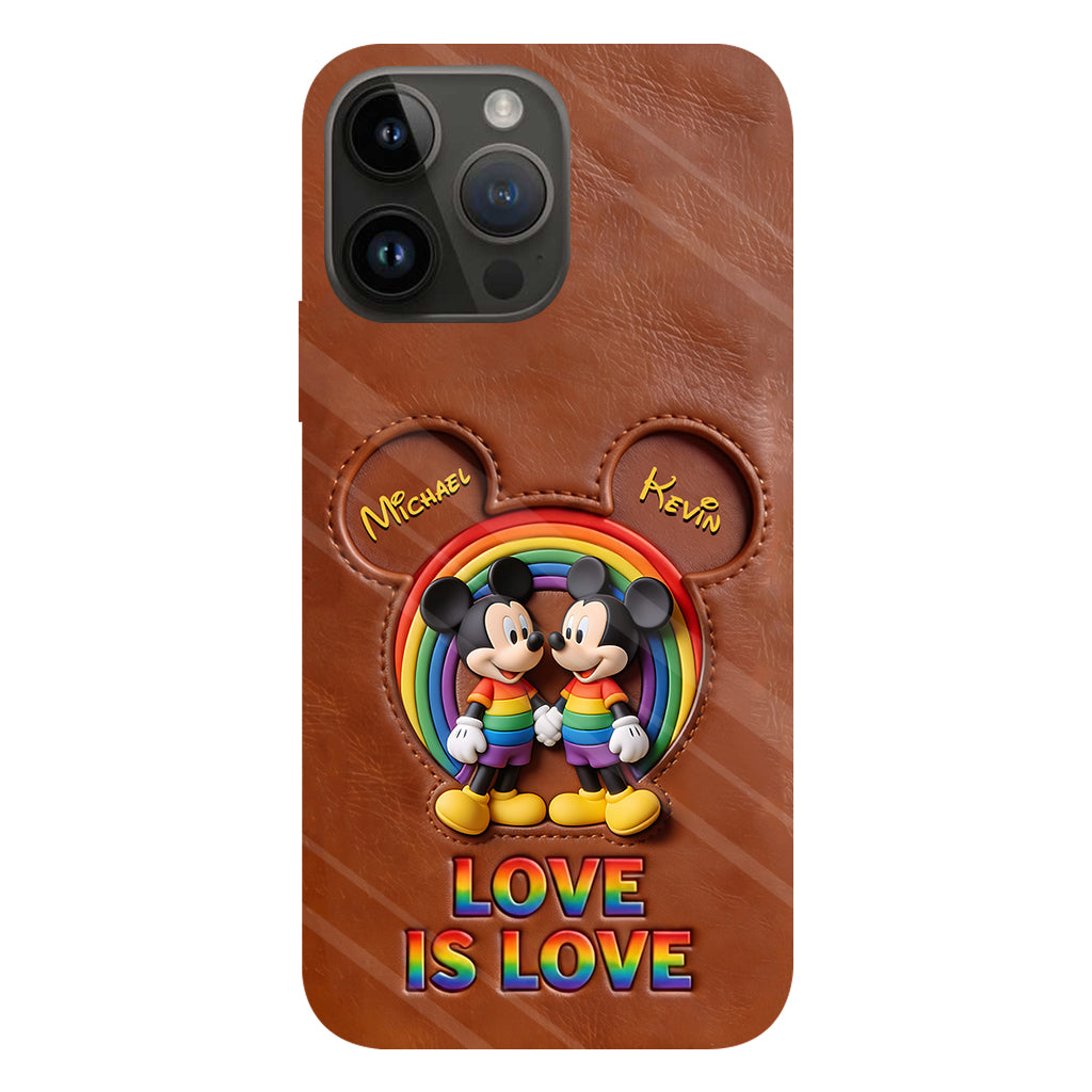Love Is Love - Personalized Mouse Full Print Phone Case