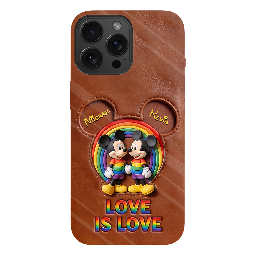 Love Is Love - Personalized Mouse Full Print Phone Case