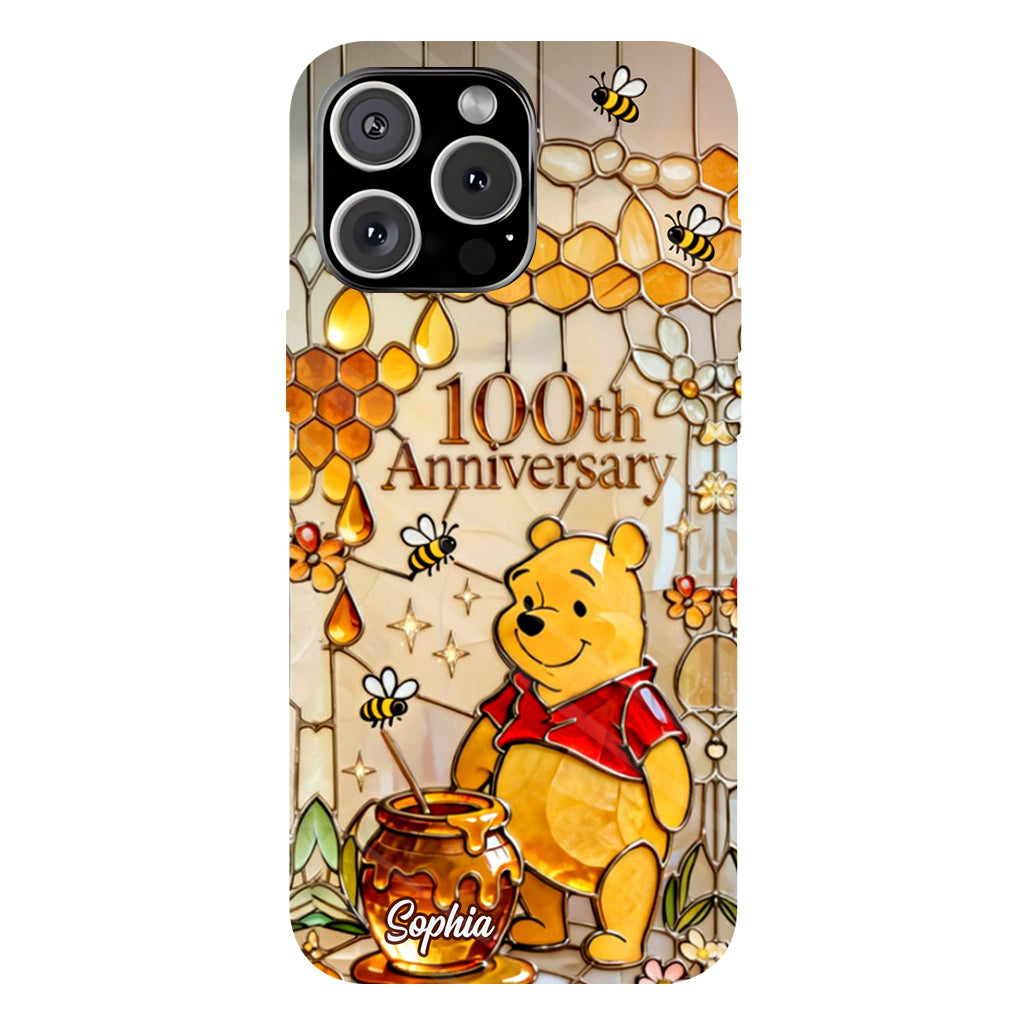 Honey Bear 100th Anniversary - Personalized Yellow Bear Full Print Phone Case