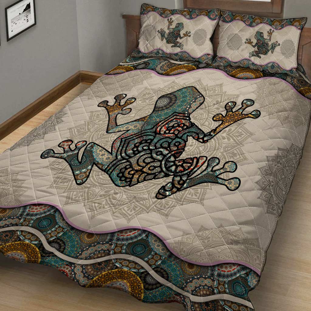 Love Frogs Frog Quilt Set 0622