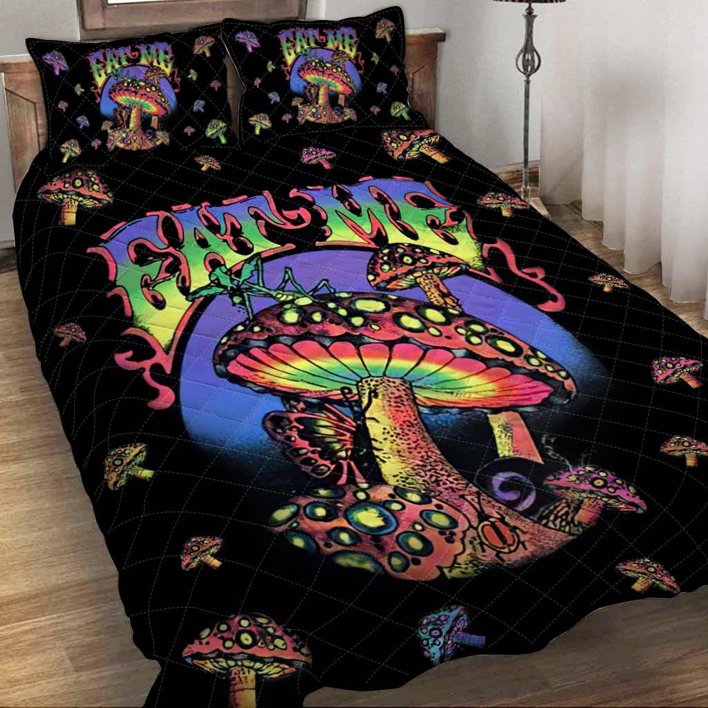 Eat Me Magic Mushroom  Quilt Set 0622