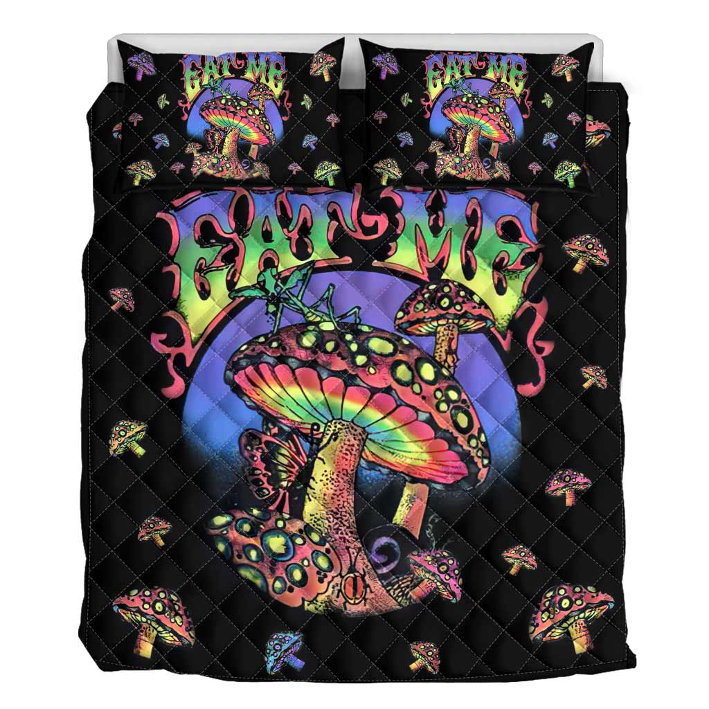 Eat Me Magic Mushroom  Quilt Set 0622