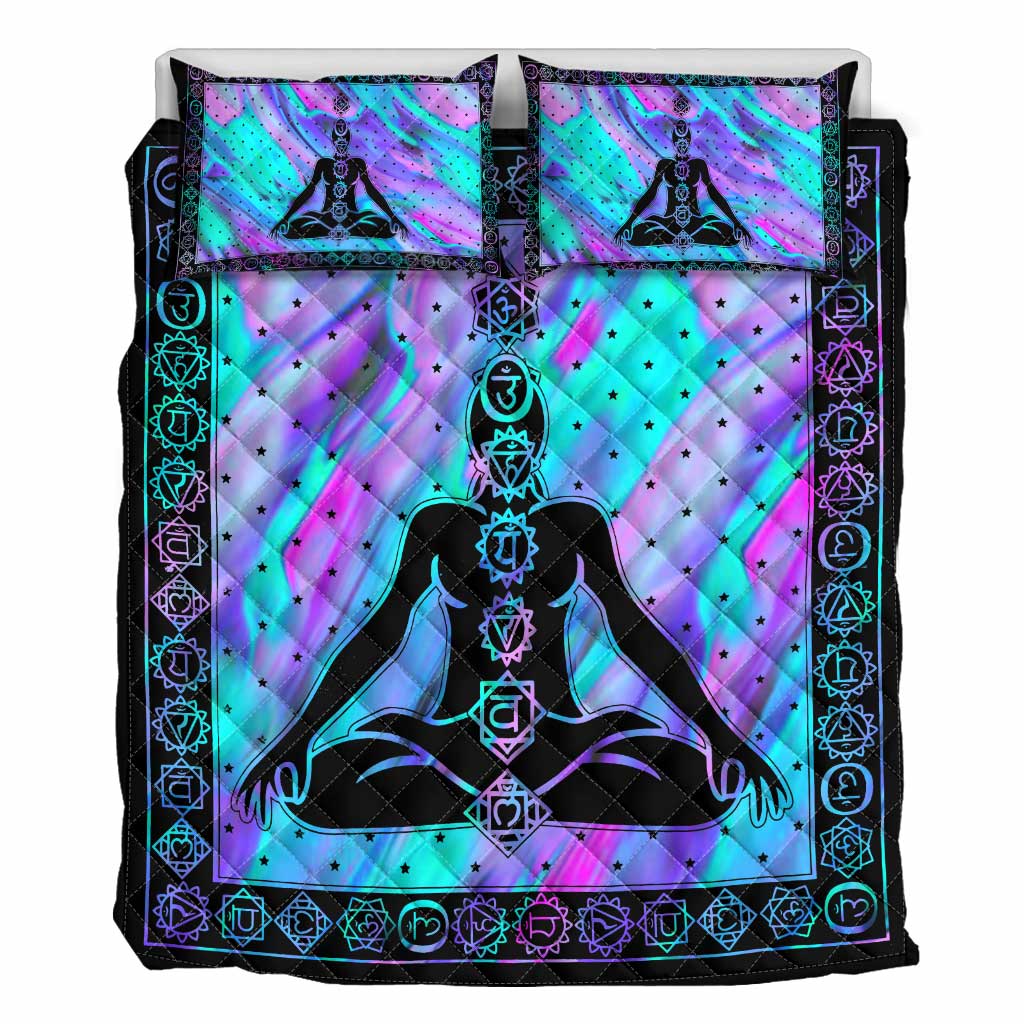 Seven Chakra Yoga  Quilt Set 0622