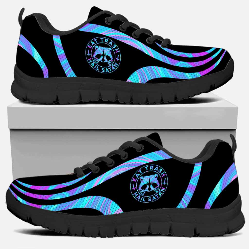 Eat Trash Hail Satan Raccoon Sneakers 0622