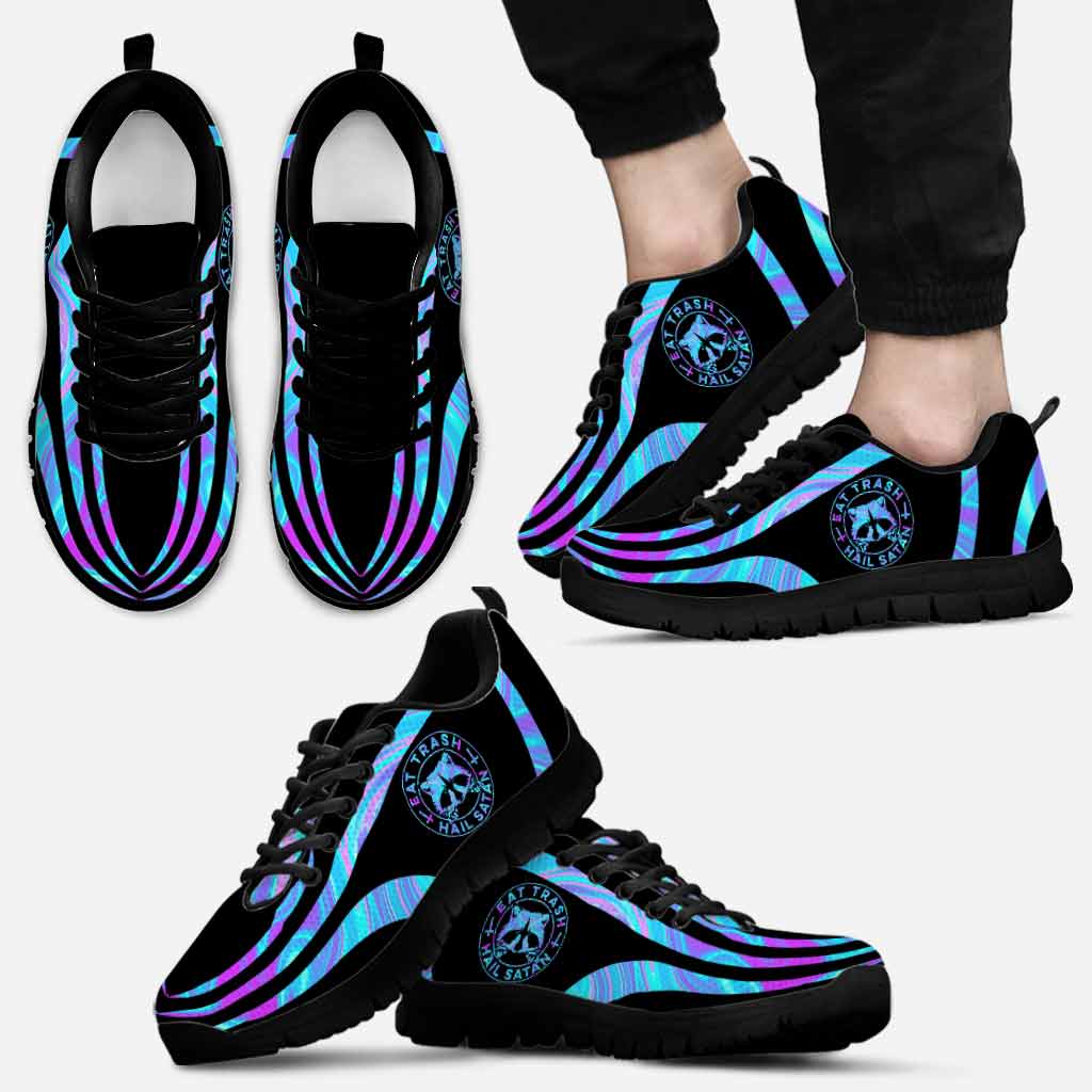 Eat Trash Hail Satan Raccoon Sneakers 0622