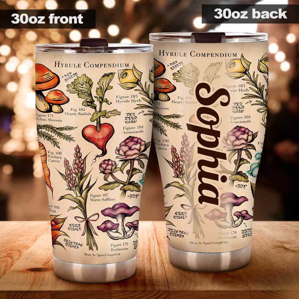Floral Compendium - Personalized The Hero's Legend Tumbler