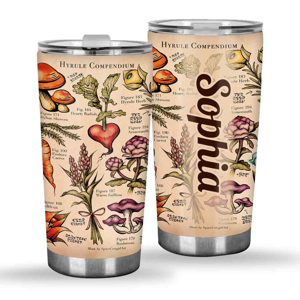 Floral Compendium - Personalized The Hero's Legend Tumbler
