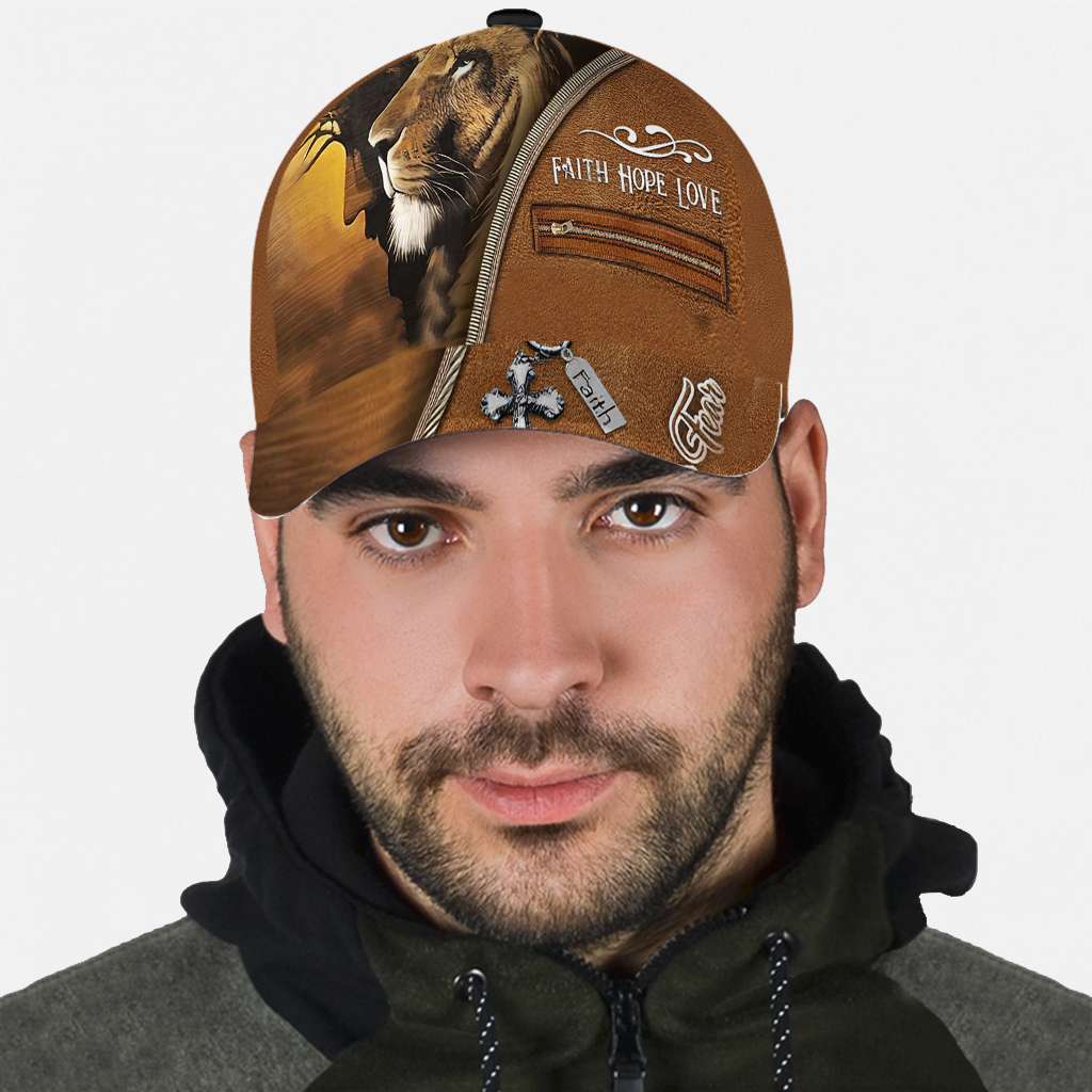 Lion Of Judah Jesus Faith Over Fear - Christian Classic Cap 0921