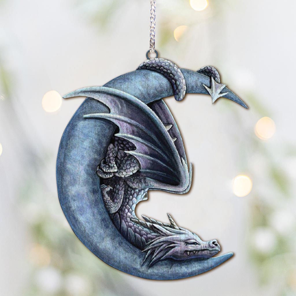 Sleeping Dragon - Dragon Ornament (Printed On Both Sides) 1022