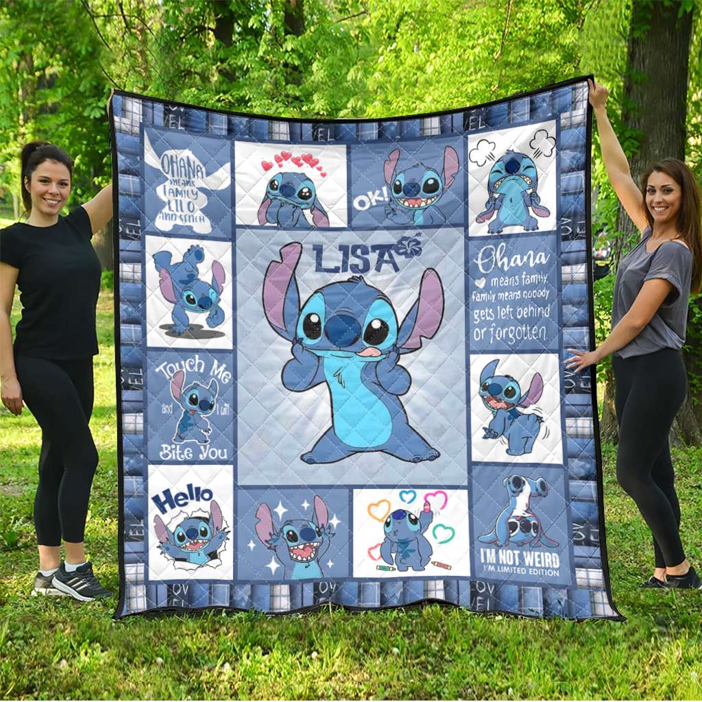 Ohana Means Family - Personalized Ohana Quilt