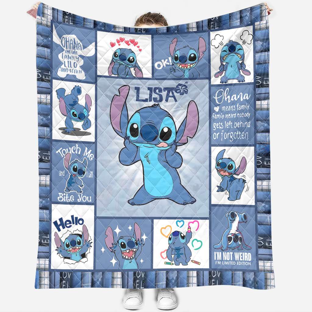 Ohana Means Family - Personalized Ohana Quilt