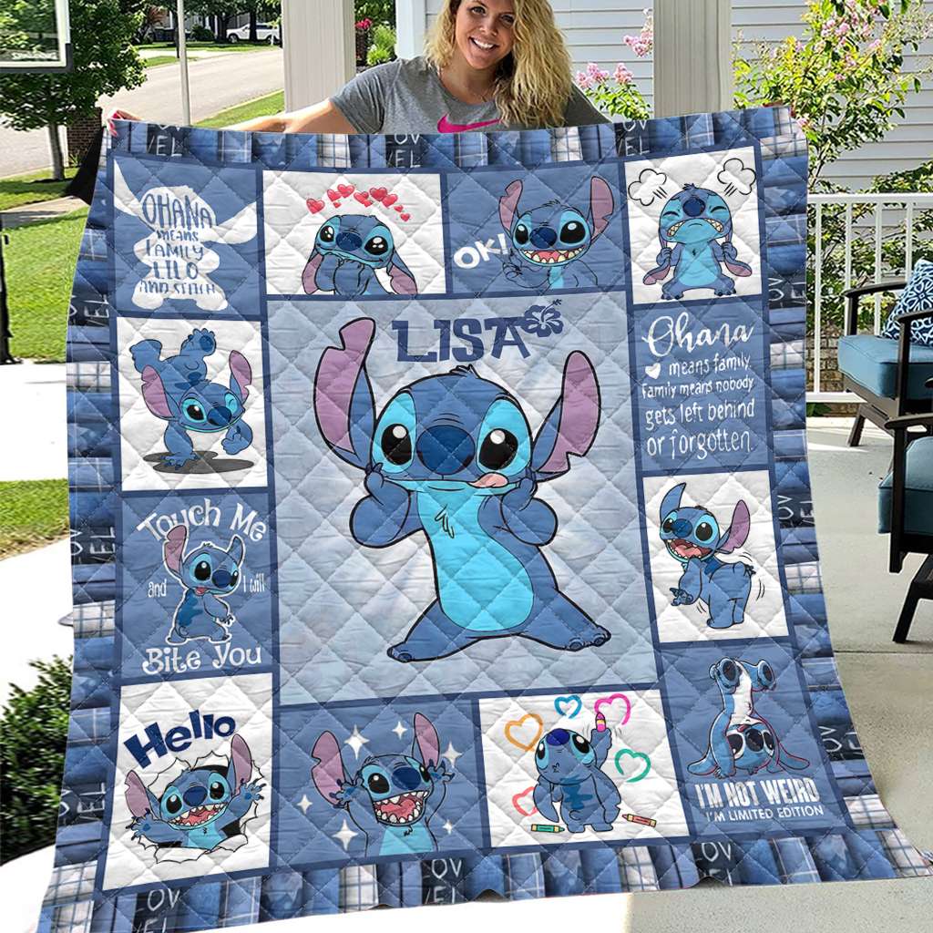 Ohana Means Family - Personalized Ohana Quilt