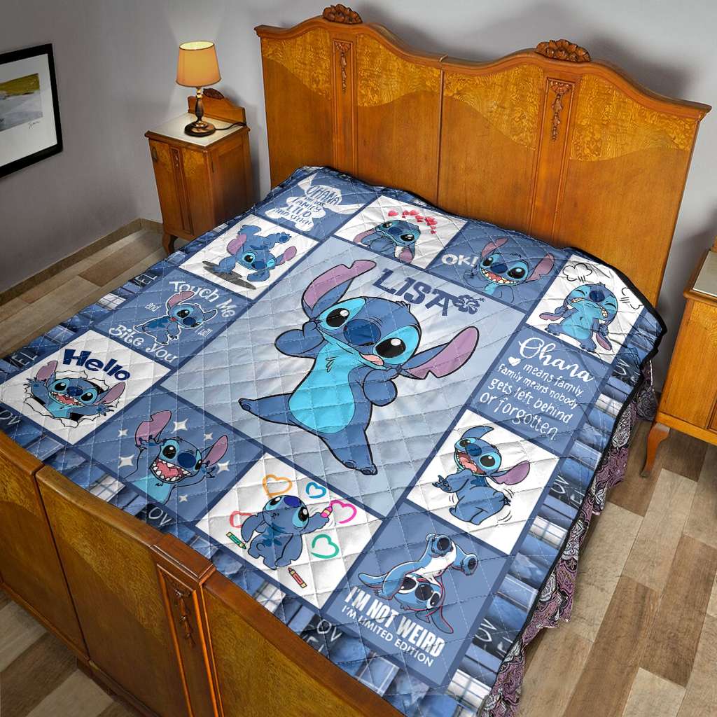 Ohana Means Family - Personalized Ohana Quilt