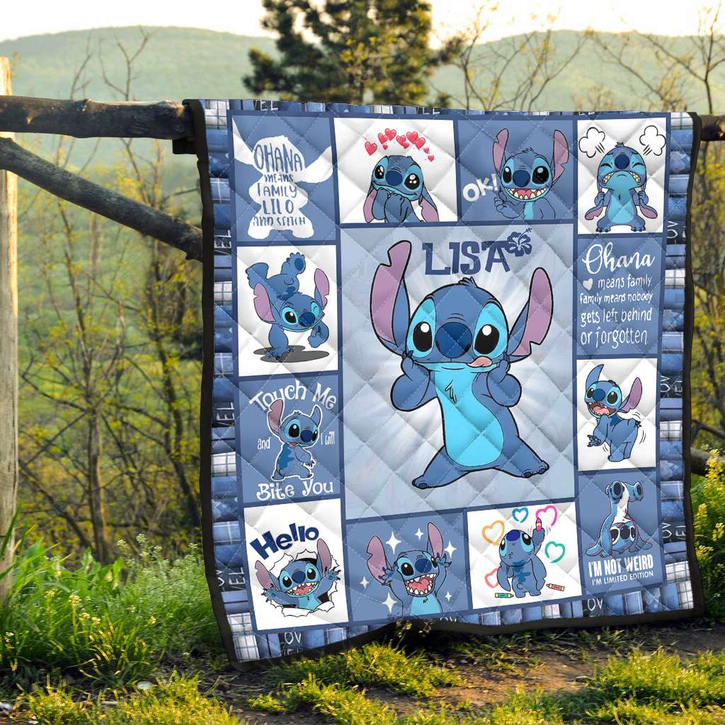 Ohana Means Family - Personalized Ohana Quilt