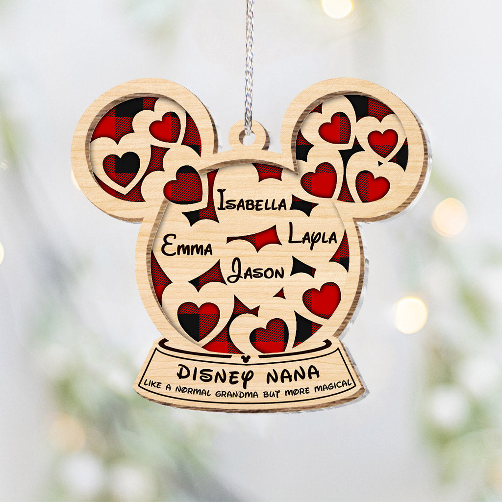 Like A Normal Grandma But More Magical - Personalized Christmas Grandma Layers Mix Ornament