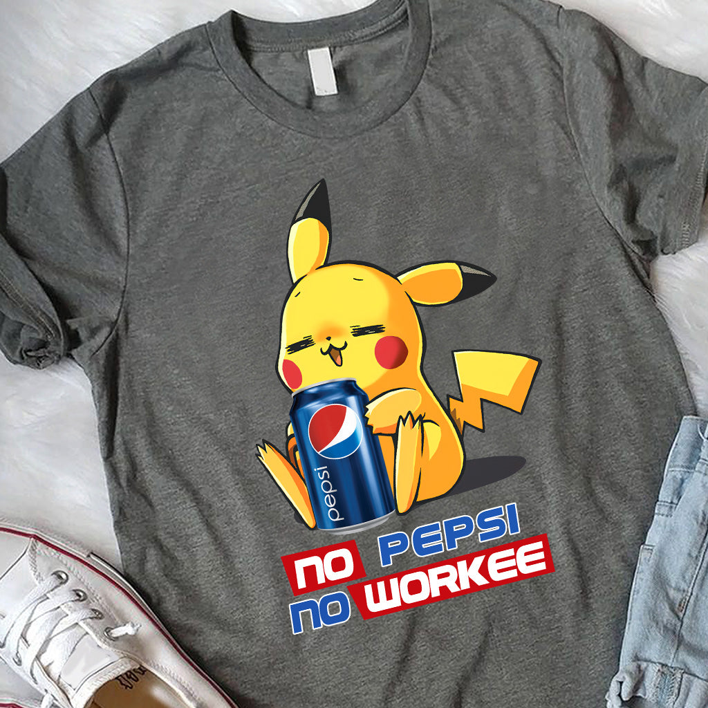 No Workee Blue Soft Drink T-shirt and Hoodie