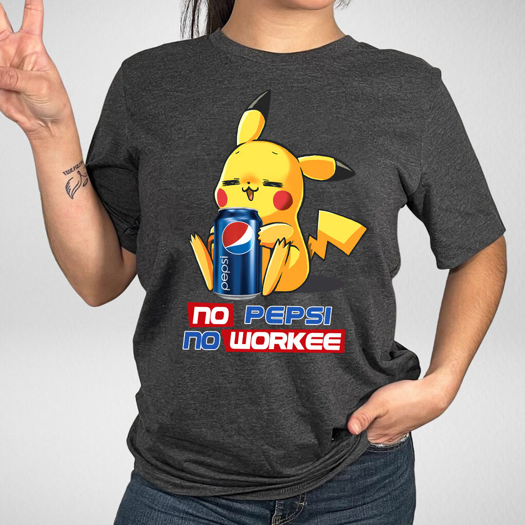 No Workee Blue Soft Drink T-shirt and Hoodie