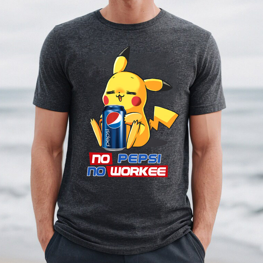 No Workee Blue Soft Drink T-shirt and Hoodie