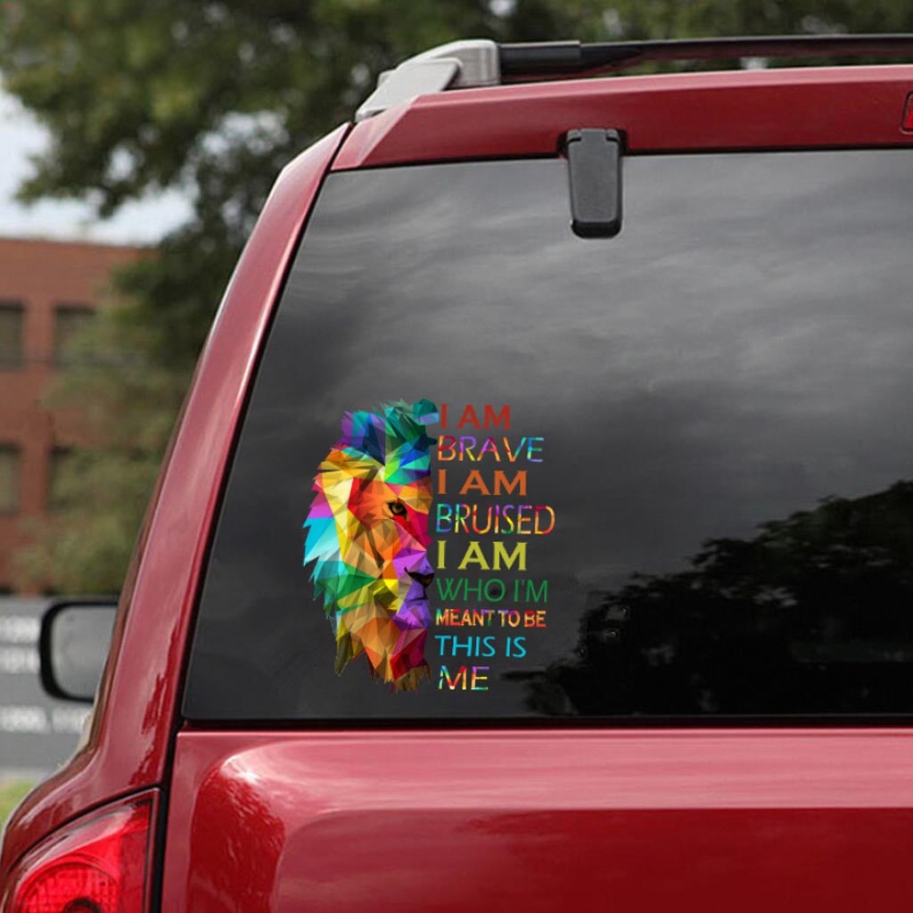 I'm Brave - LGBT Support Decal Full