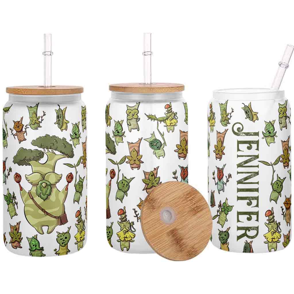 Funny Green Tree - Personalized The Adventurer Can Glass