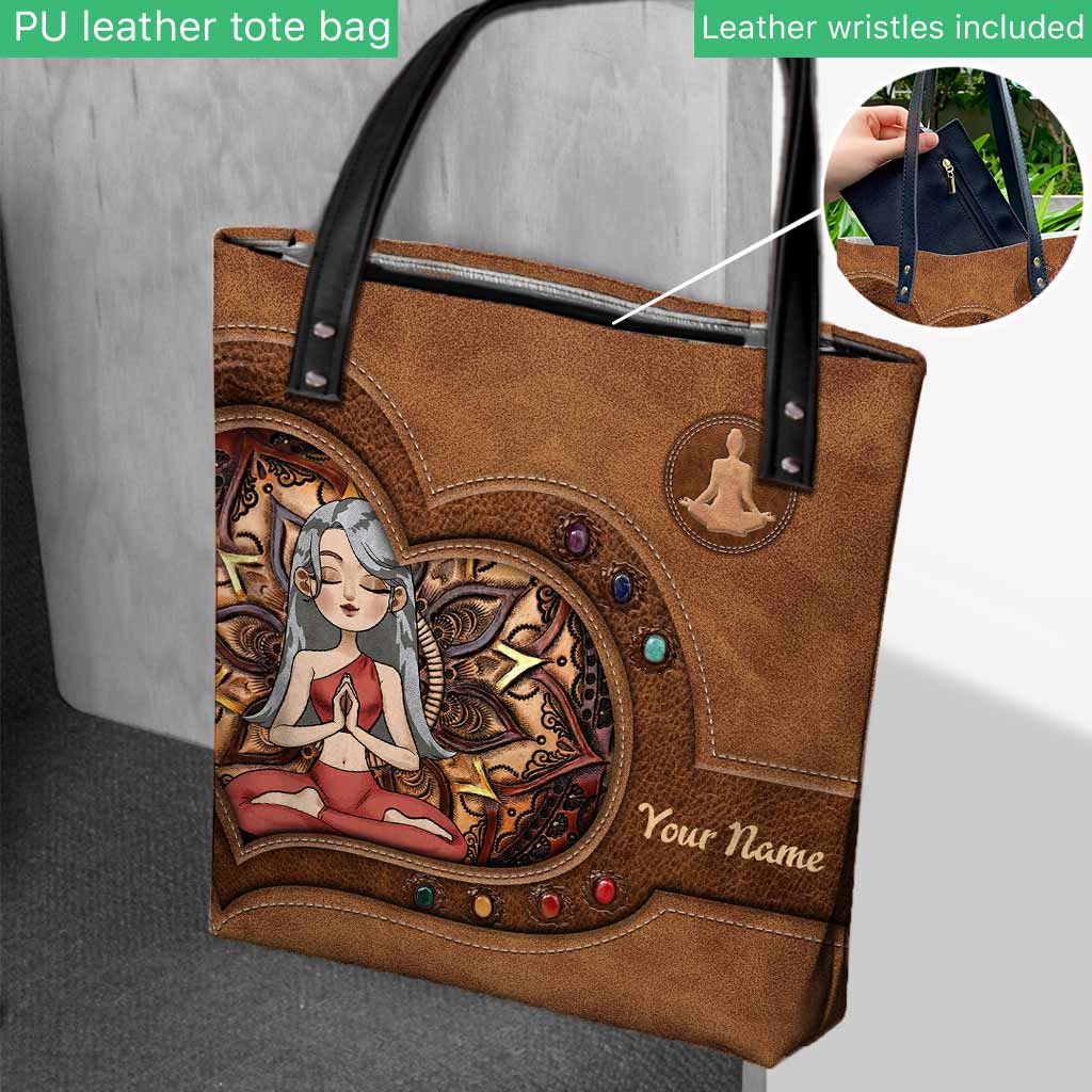 Namaste Yoga Girl -  Personalized Tote Bag
