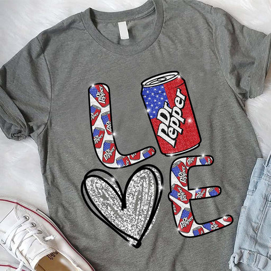 Love Summer Patriotic Texas Drink T-shirt and Hoodie