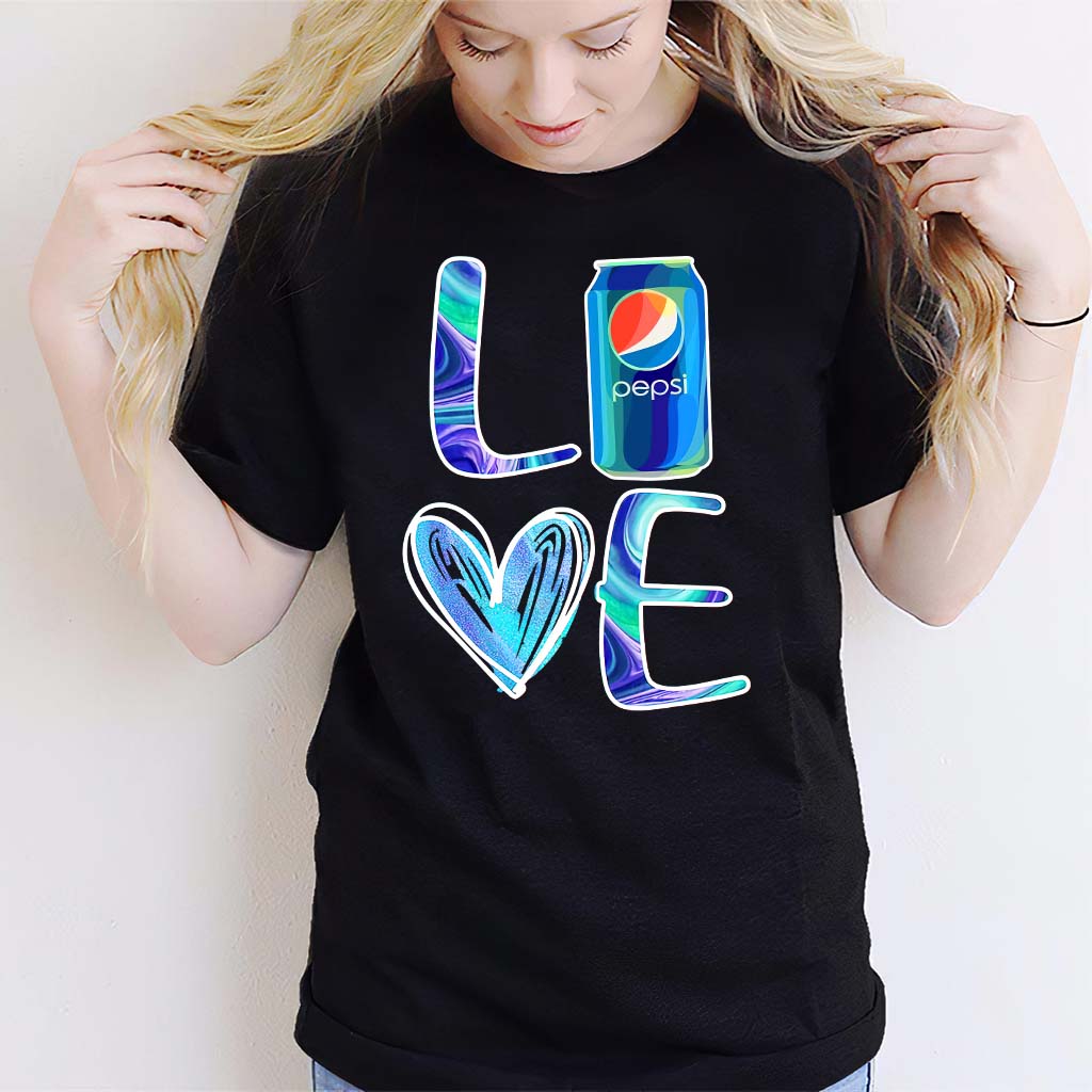 Love Summer Blue Soft Drink T-shirt and Hoodie