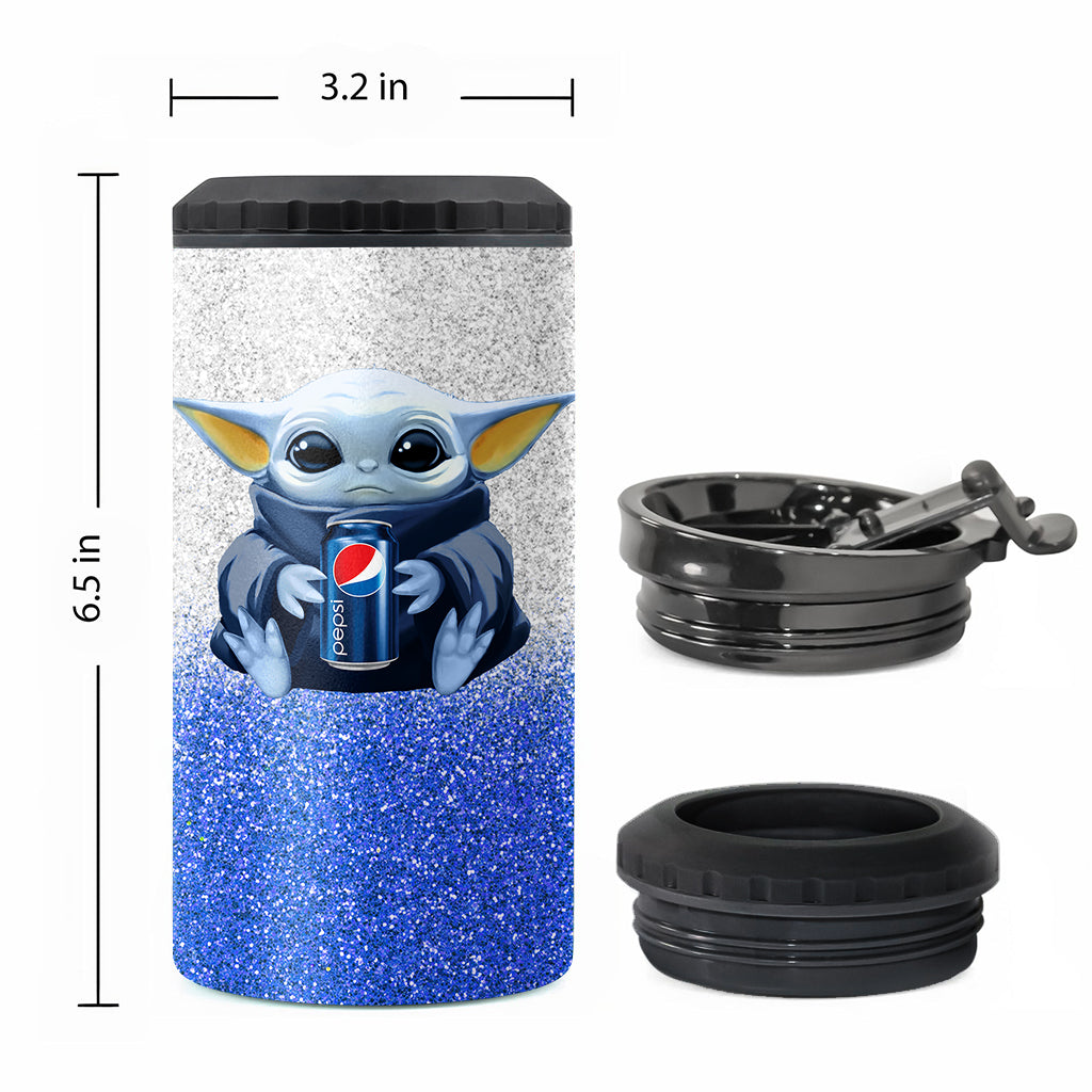 Just A Girl Who Loves Soft Drink Blue Soft Drink Can Cooler