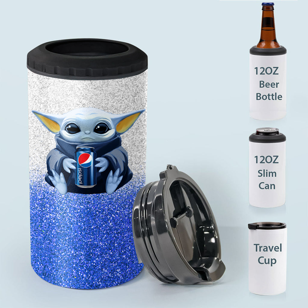 Just A Girl Who Loves Soft Drink Blue Soft Drink Can Cooler