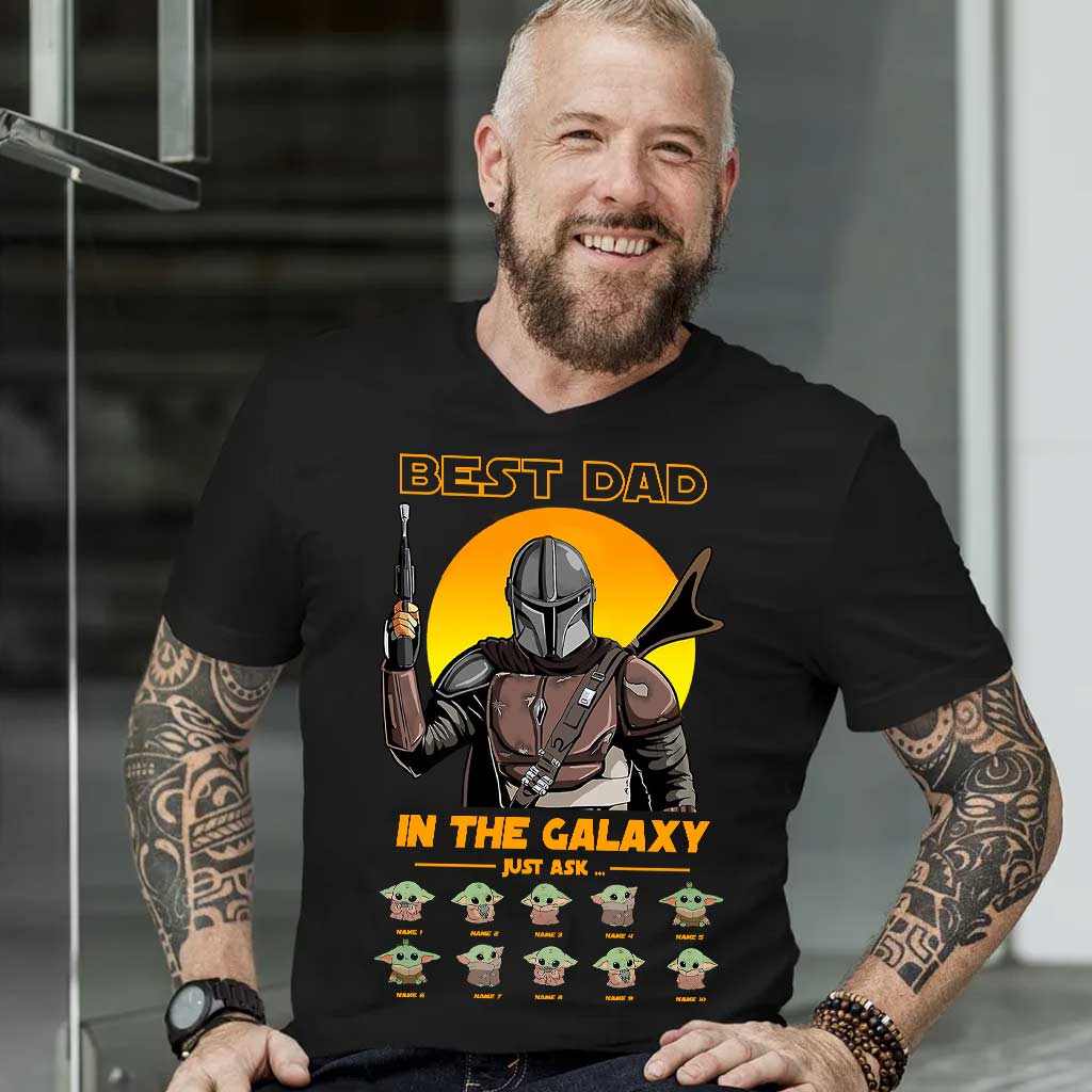 Best Dad In The Galaxy - Personalized Father's Day T-shirt and Hoodie