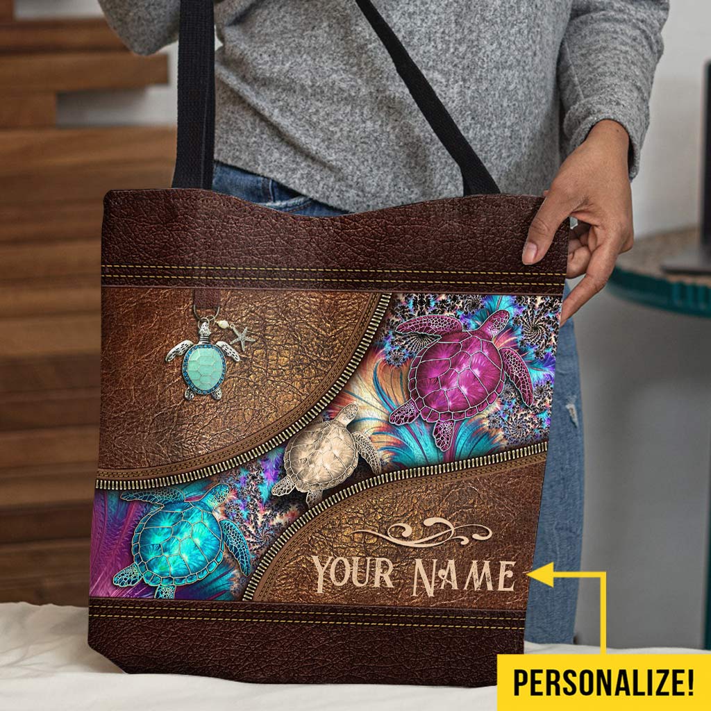 Magic Turtle Personalized  Tote Bag