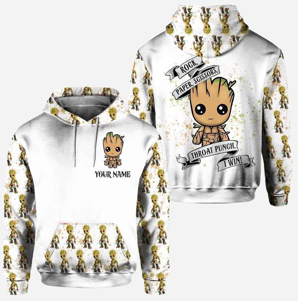 Rock Paper I Win - Personalized Hoodie and Leggings