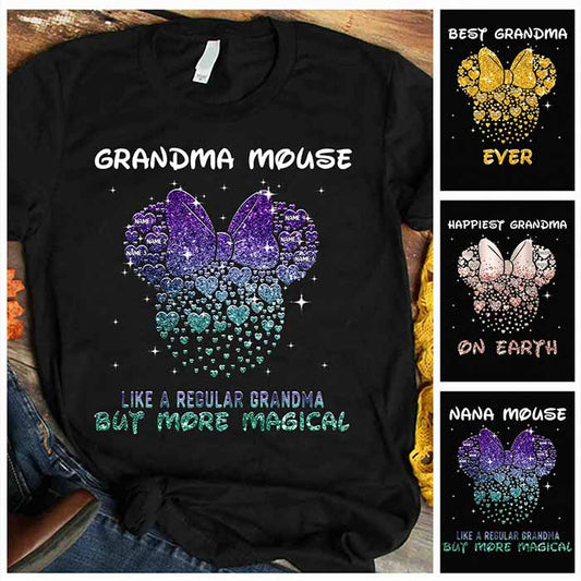 Grandma Mouse - Personalized Mother's Day T-shirt and Hoodie
