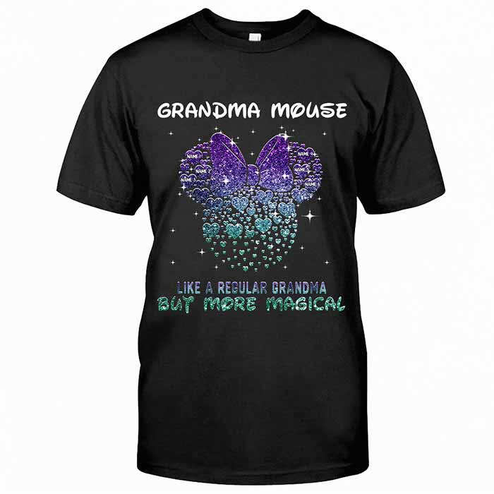 Grandma Mouse - Personalized Mother's Day T-shirt and Hoodie