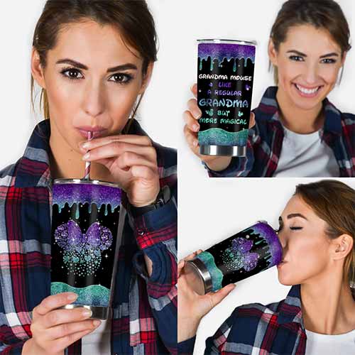 Happiest Grandma On Earth - Personalized Mother's Day Tumbler