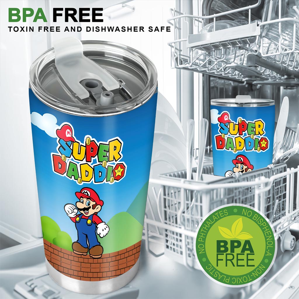 Super Daddio - Personalized Super Plumber Tumbler