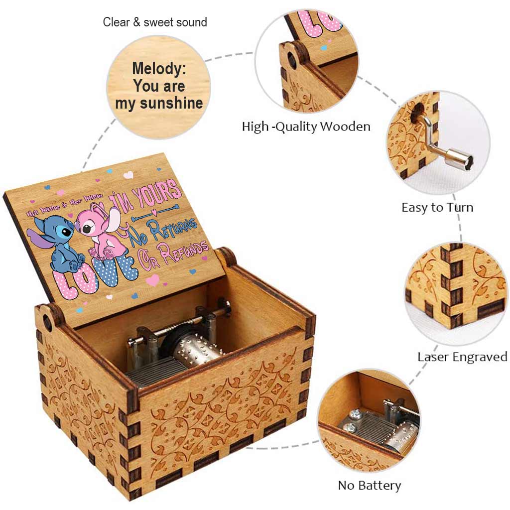 I'm Yours - Personalized Ohana Hand Crank Music Box